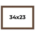 thumbnail image 1 of 34x23 Copper and Brown Real Wood Picture Frame Width 2 inches | Interior Frame Depth 0.5 inches |, 1 of 8