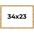 thumbnail image 1 of 34x23 Frame Gold Bamboo Solid Wood Picture Frame | 1 Inch Moulding Width | Interior Frame Depth, 1 of 8