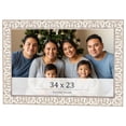 thumbnail image 1 of 34x23 Frame White Real Wood Picture Frame Width 1.5 inches | Interior Frame Depth 0.5 inches |, 1 of 8
