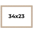 thumbnail image 1 of 34x23 Frame White Real Wood Picture Frame Width 1.5 inches | Interior Frame Depth 0.5 inches |, 1 of 8