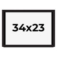 thumbnail image 1 of 34x23 Shadow Box Black Solid Wood Display Picture Frame | 1 Inch Rabbet Depth | | 1.375 Inch, 1 of 4