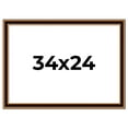 thumbnail image 1 of 34x24 Frame Gold Brown Plein Air Vintage Solid Wood Picture Frame | 1.75 Inches Moulding Width |, 1 of 8