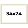 thumbnail image 1 of 34x24 Frame White Real Wood Picture Frame Width 1.5 inches | Interior Frame Depth 0.5 inches | Barn, 1 of 8