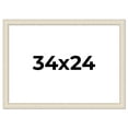 thumbnail image 1 of 34x24 Frame White Real Wood Picture Frame Width 1.75 inches | Interior Frame Depth 0.5 inches |, 1 of 8