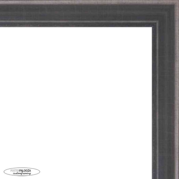 20x32 Elegant Silver Picture Frame - UV Acrylic, Foam Board Backing, Hanging Hardware