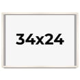 thumbnail image 1 of 34x24 Frame White Wheat Solid Wood Picture Frame | Moulding Width 0.75 Inches | Interior Depth 0.5, 1 of 8