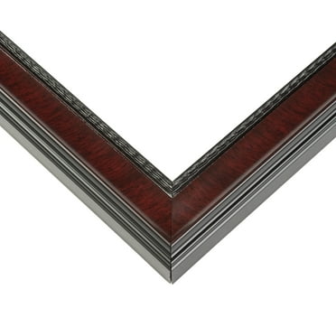 34x25 Brown Real Wood Picture Frame Width 1.25 inches | Interior Frame Depth 0.5 inches | Garrin