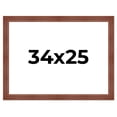 thumbnail image 1 of 34x25 Frame Brown Old Farmhouse Waxed Board 2" Wide Wood Frame Width 2 Inches | Interior Depth 0.5, 1 of 7