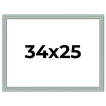 34x25 Frame Blue Teal Distressed Solid Wood Picture Frame | 1.625 Inch Moulding Width | Sonoma Blue