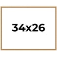 thumbnail image 1 of 34x26 Frame Beaded Gold Solid Wood Picture Frame | 0.75 Inches Moulding Width | Liscio Oro, 1 of 8