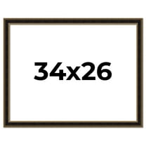 34x26 Frame Gold Antique Vintage Sold Wood Picture Frame | 1.75 Inch Moulding Width | Interior