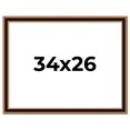 thumbnail image 1 of 34x26 Frame Gold Brown Plein Air Vintage Solid Wood Picture Frame | 1.75 Inches Moulding Width |, 1 of 8