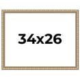 thumbnail image 1 of 34x26 Frame Silver Real Wood Picture Frame Width 1.5 inches | Interior Frame Depth 0.5 inches |, 1 of 8