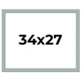 thumbnail image 1 of 34x27 Frame Blue Teal Distressed Solid Wood Picture Frame | 1.625 Inch Moulding Width | Sonoma Blue, 1 of 8
