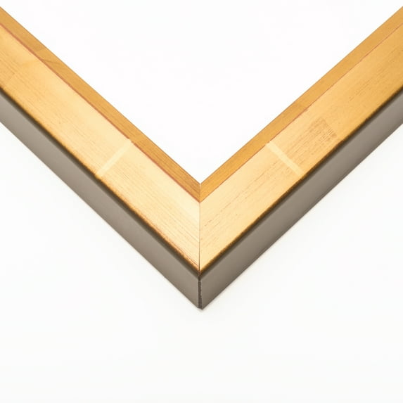 34x27 Frame Gold Solid Wood Shadow Box Width 1.25 Inches | Interior Frame Depth 1 1/4 Inches |