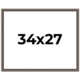 thumbnail image 1 of 34x27 Frame Silver Real Wood Picture Frame Width 1.25 Inches | Interior Frame Depth 0.5 Inches |, 1 of 8
