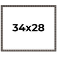 thumbnail image 1 of 34x28 Frame Black Brown Chestnut Mosaic Solid Wood Picture Frame | 1.125 Inch Moulding Width |, 1 of 8