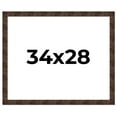 thumbnail image 1 of 34x28 Frame Brown Burl Real Wood Picture Frame Width 1.625 Inches | Interior Frame Depth 0.5 Inches, 1 of 8