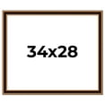 thumbnail image 1 of 34x28 Frame Gold Brown Plein Air Vintage Solid Wood Picture Frame | 1.75 Inches Moulding Width |, 1 of 8