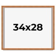 thumbnail image 1 of 34x28 Shadow Box Frame Brown | 0.875 Inches Deep Real Wood Contemporary Shadowbox Display Frame |, 1 of 6