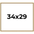 thumbnail image 1 of 34x29 Frame Beaded Gold Solid Wood Picture Frame | 0.75 Inches Moulding Width | Liscio Oro, 1 of 8