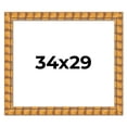 thumbnail image 1 of 34x29 Frame Beige Real Wood Picture Frame Width 3 inches | Interior Frame Depth 0.5 inches |, 1 of 8