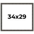 thumbnail image 1 of 34x29 Frame Black-Brown Medieval Solid Wood Picture Frame | 1.5 Inch Moulding Width | Gotham, 1 of 8
