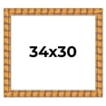 thumbnail image 1 of 34x30 Frame Beige Real Wood Picture Frame Width 3 inches | Interior Frame Depth 0.5 inches |, 1 of 8