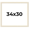 thumbnail image 1 of 34x30 Frame White Real Wood Picture Frame Width 1.5 inches | Interior Frame Depth 0.5 inches | Barn, 1 of 8
