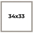 thumbnail image 1 of 34x33 Frame Grey Real Wood Picture Frame Width 1.25 inches | Interior Frame Depth 0.5 inches | Hans, 1 of 8