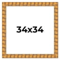 thumbnail image 1 of 34x34 Frame Beige Real Wood Picture Frame Width 3 inches | Interior Frame Depth 0.5 inches |, 1 of 8