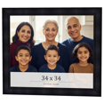 thumbnail image 1 of 34x34 Frame Black Passaggi Solid Wood Picture Frame Width 1.5 Inches | Interior Depth 0.5 Inches |, 1 of 8