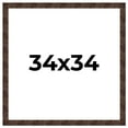 thumbnail image 1 of 34x34 Frame Brown Burl Real Wood Picture Frame Width 1.625 Inches | Interior Frame Depth 0.5 Inches, 1 of 8