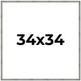 thumbnail image 1 of 34x34 Frame Silver Picture Frame - Modern Photo Frame Includes UV Acrylic Shatter Guard Front, Acid, 1 of 8