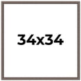 thumbnail image 1 of 34x34 Frame Silver Real Wood Picture Frame Width 1.25 Inches | Interior Frame Depth 0.5 Inches |, 1 of 8
