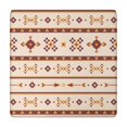 thumbnail image 1 of 34x34 Inch Bohemian Style Square Tablecloth with Elastic Edging, Fitted Cover for Card Tables and Dining Areas, 1 of 6