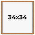 thumbnail image 1 of 34x34 Shadow Box Frame Brown | 0.875 Inches Deep Real Wood Contemporary Shadowbox Display Frame |, 1 of 6