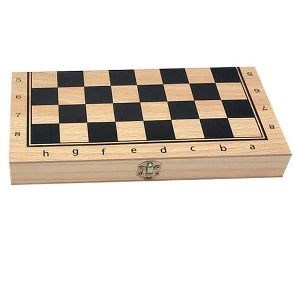 34x34cm Portable International Chess / Checkers / Backgammon 3 ith Foldable Storage Board Board Games , Adults