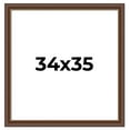 thumbnail image 1 of 34x35 Copper and Brown Real Wood Picture Frame Width 2 inches | Interior Frame Depth 0.5 inches |, 1 of 8