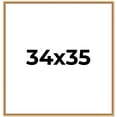 thumbnail image 1 of 34x35 Frame Beaded Gold Solid Wood Picture Frame | 0.75 Inches Moulding Width | Liscio Oro, 1 of 8