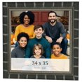 thumbnail image 1 of 34x35 Frame Black Bamboo Solid Wood Picture Frame Width 1.5 Inches | Interior Frame Depth 0.5, 1 of 8