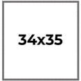 thumbnail image 1 of 34x35 Frame Blue Kingsley Pewter Solid Wood Picture Frame Width 0.75 Inches |Interior Depth 0.5, 1 of 8