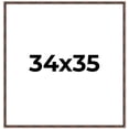 thumbnail image 1 of 34x35 Frame Brown Bamboo with Dark Coffee/Walnut Finish | Solid Wood Picture Frame Width 0.75, 1 of 8