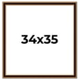 thumbnail image 1 of 34x35 Frame Gold Brown Plein Air Vintage Solid Wood Picture Frame | 1.75 Inches Moulding Width |, 1 of 8