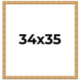 thumbnail image 1 of 34x35 Frame Gold Rustic Solid Wood Picture Frame | 1.25 Inch Wide Moulding | Rustique Gold, 1 of 8