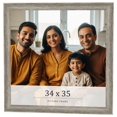 thumbnail image 1 of 34x35 Frame Grey Solid Wood Picture Frame Width 1 Inches | Interior Frame Depth 0.5 Inches |, 1 of 8