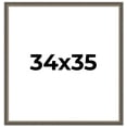 thumbnail image 1 of 34x35 Frame Silver Real Wood Picture Frame Width 1.25 Inches | Interior Frame Depth 0.5 Inches |, 1 of 8