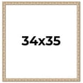 thumbnail image 1 of 34x35 Frame White Real Wood Picture Frame Width 1.5 inches | Interior Frame Depth 0.5 inches |, 1 of 8