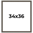 thumbnail image 1 of 34x36 Frame Black Bamboo Solid Wood Picture Frame Width 1.5 Inches | Interior Frame Depth 0.5, 1 of 8
