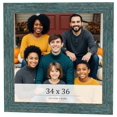 thumbnail image 1 of 34x36 Frame Blue Rustic Barnwood Solid Wood Picture Frame Width 1.25 Inches | Interior Depth 0.5, 1 of 8
